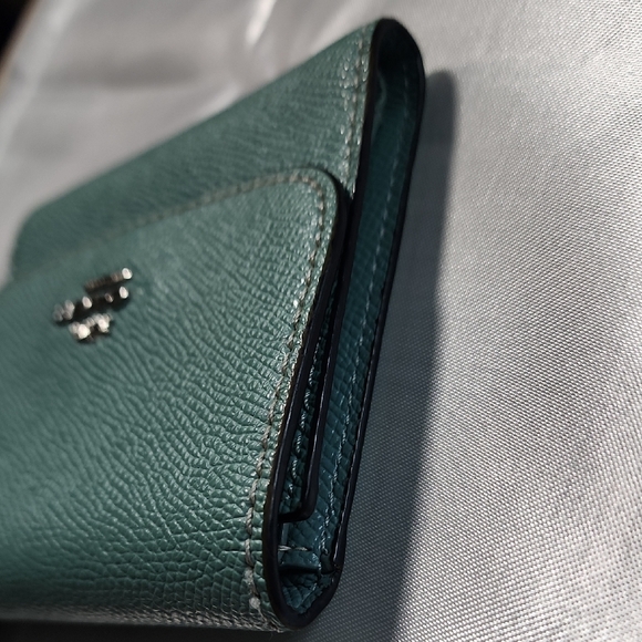 Coach Turquoise Leather Wallet - Picture 3 of 11